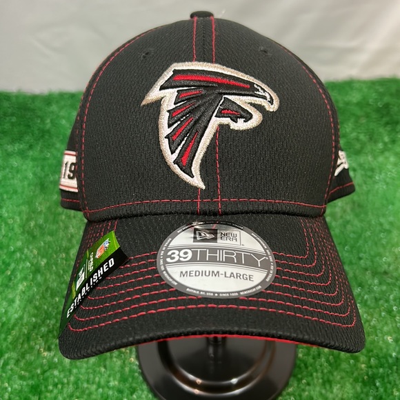 Atlanta Falcons Hat 1966 NFL 100 New Era 39Thirty Med/Large Fit Baseball Cap NWT - Picture 2 of 12